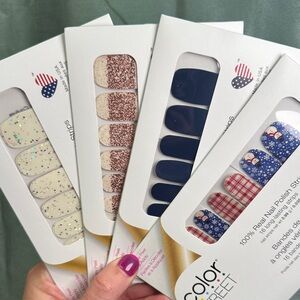 Color Street Glitter and Plaid Nail Strips Collection
